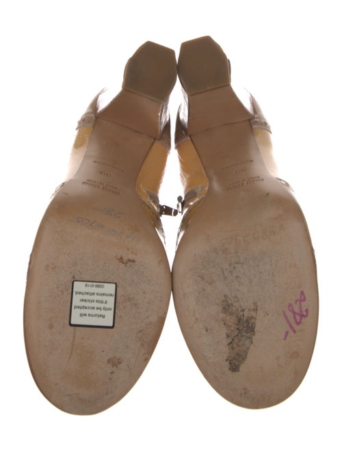 Miu Miu Patent Leather Lasercut Accents Pumps