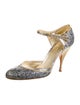 Miu Miu Glitter Printed D'Orsay Pumps