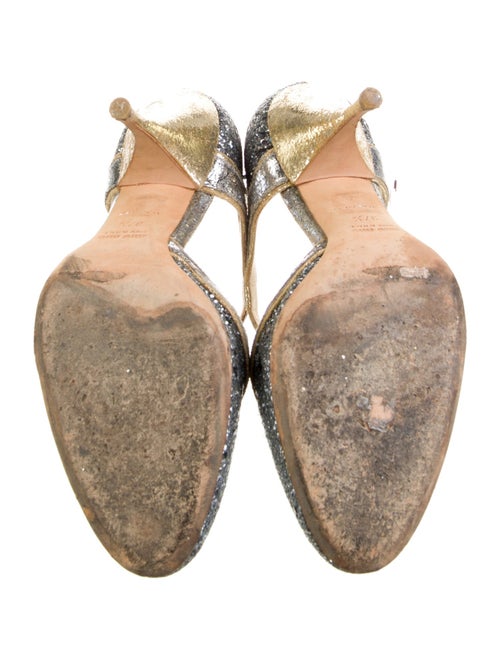 Miu Miu Glitter Printed D'Orsay Pumps