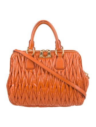 Miu Miu Leather Top Handle Bag