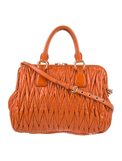 Miu Miu Leather Top Handle Bag