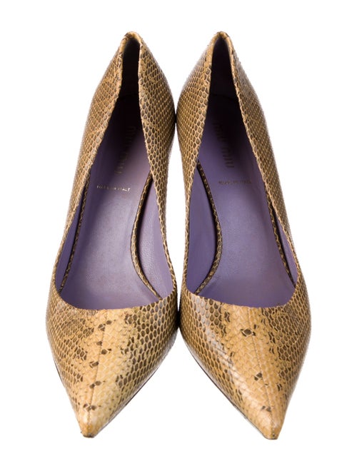 Miu Miu Snakeskin Animal Print Pumps
