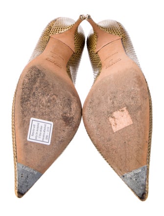 Miu Miu Snakeskin Animal Print Pumps