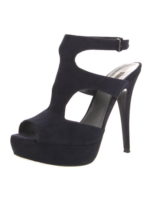 Miu Miu Suede T-Strap Sandals