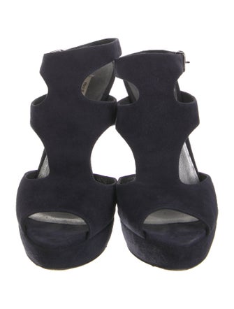 Miu Miu Suede T-Strap Sandals