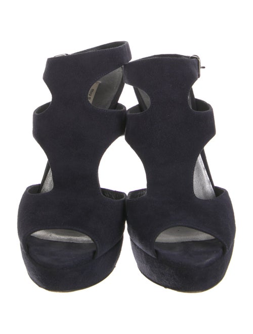Miu Miu Suede T-Strap Sandals