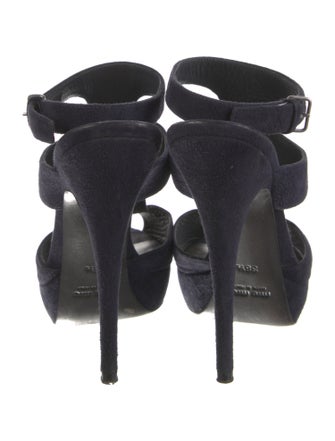 Miu Miu Suede T-Strap Sandals