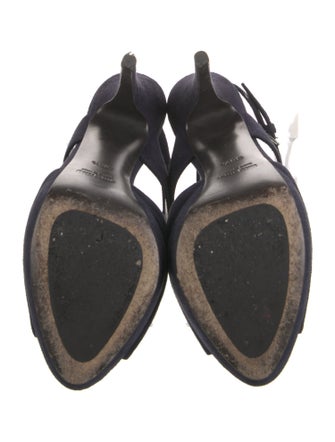 Miu Miu Suede T-Strap Sandals