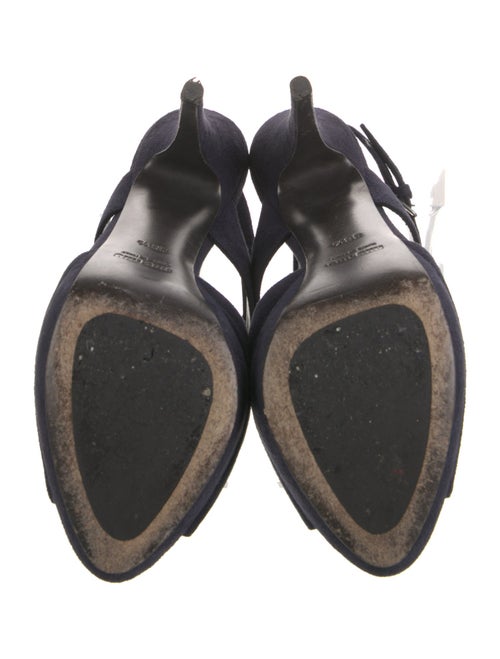 Miu Miu Suede T-Strap Sandals