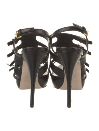 Miu Miu Leather Gladiator Sandals