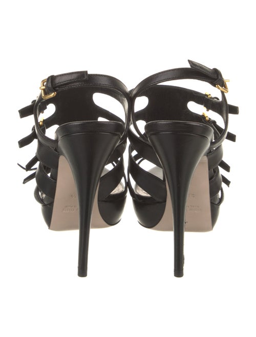 Miu Miu Leather Gladiator Sandals