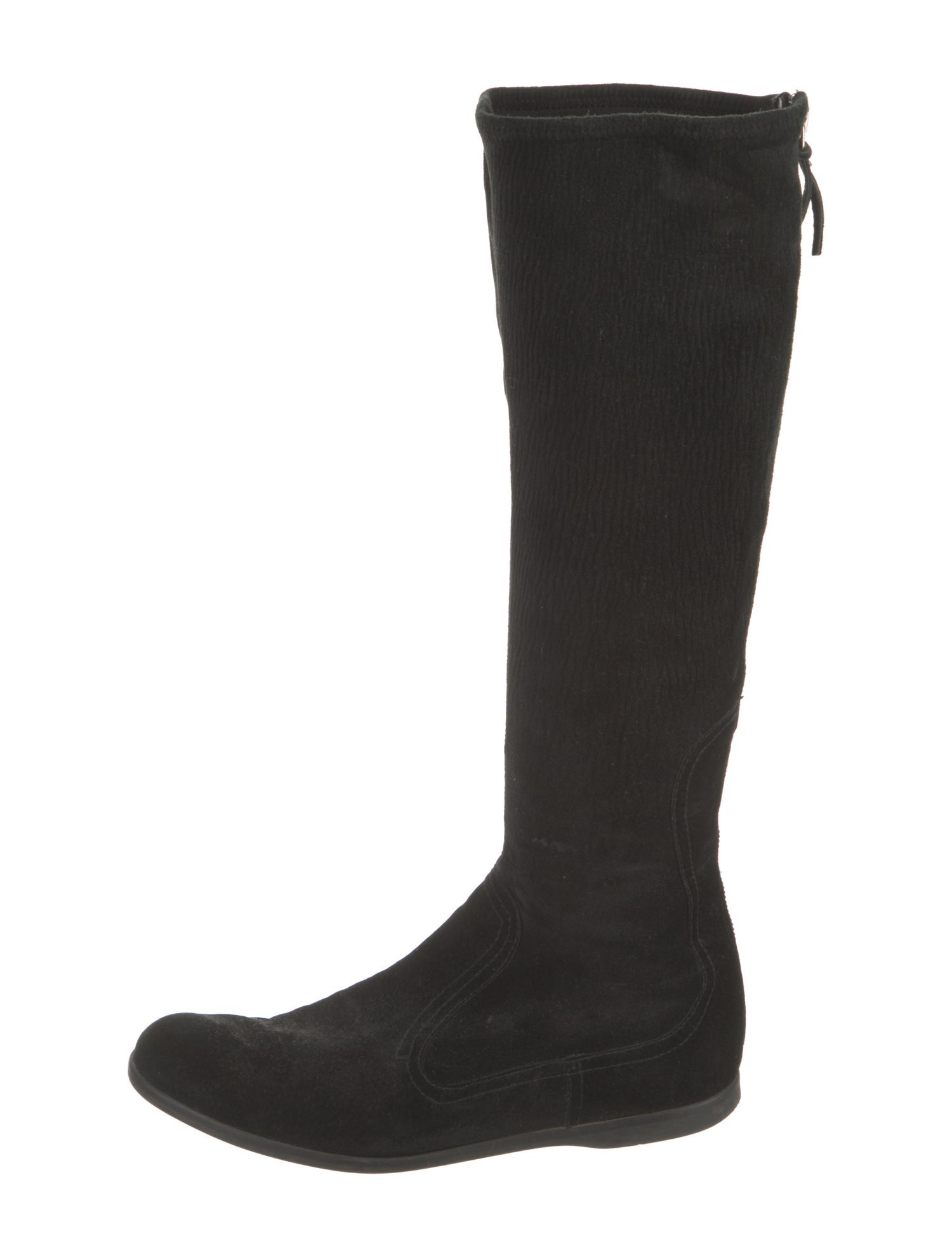 Miu Miu Suede Riding Boots