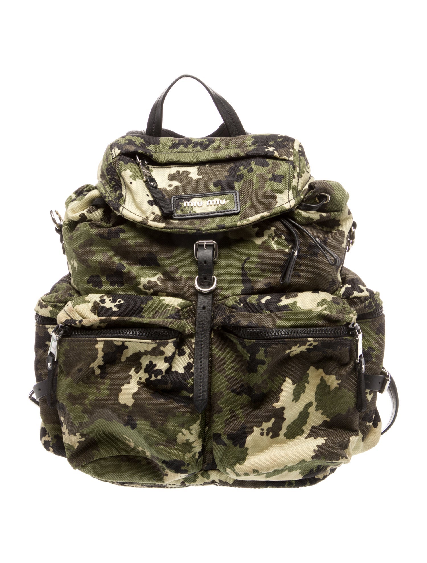 Miu Miu Canvas Backpack