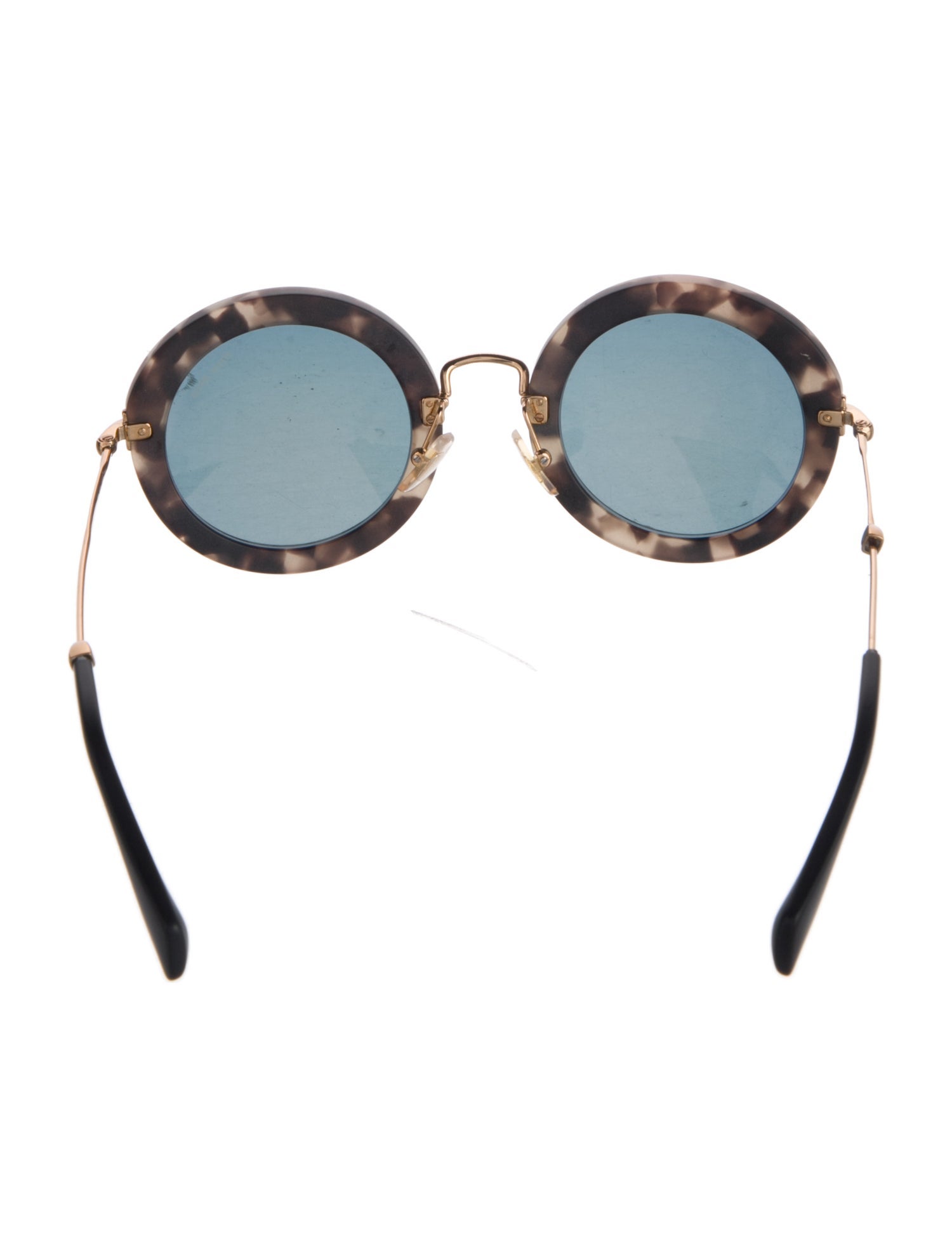 Miu Miu Round Mirrored Sunglasses