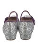 Miu Miu Glitter Glitter Accents Mary Jane Flats