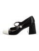 Miu Miu Patent Leather Chain-Link Accents Pumps