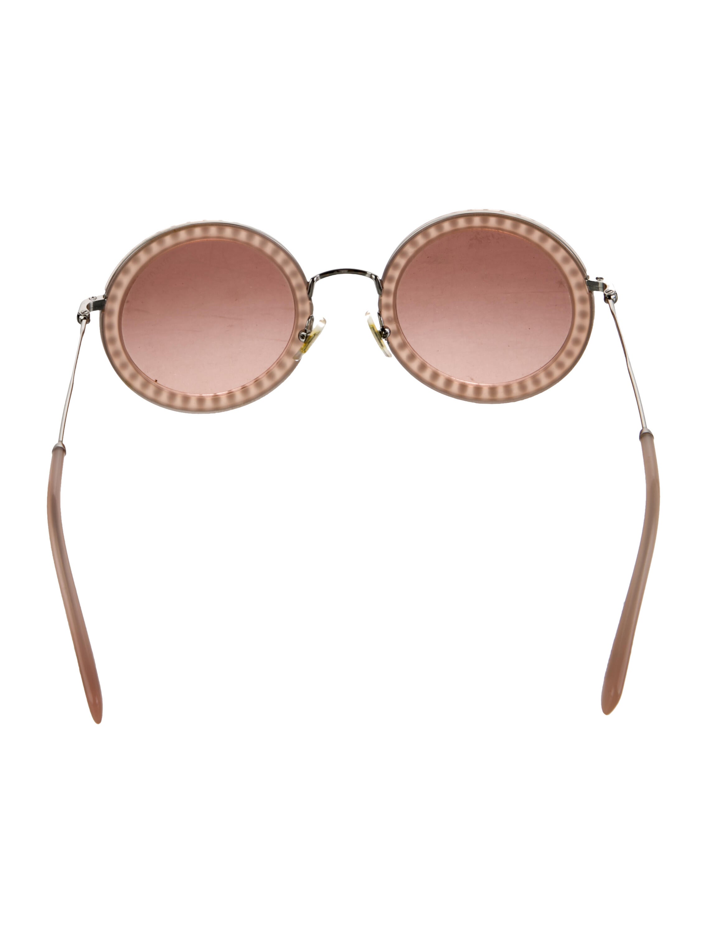 Miu Miu Round Mirrored Sunglasses
