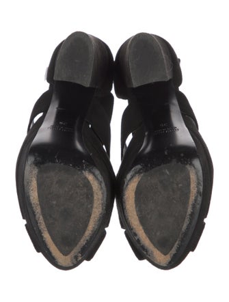 Miu Miu Suede Crystal Embellishments Mules