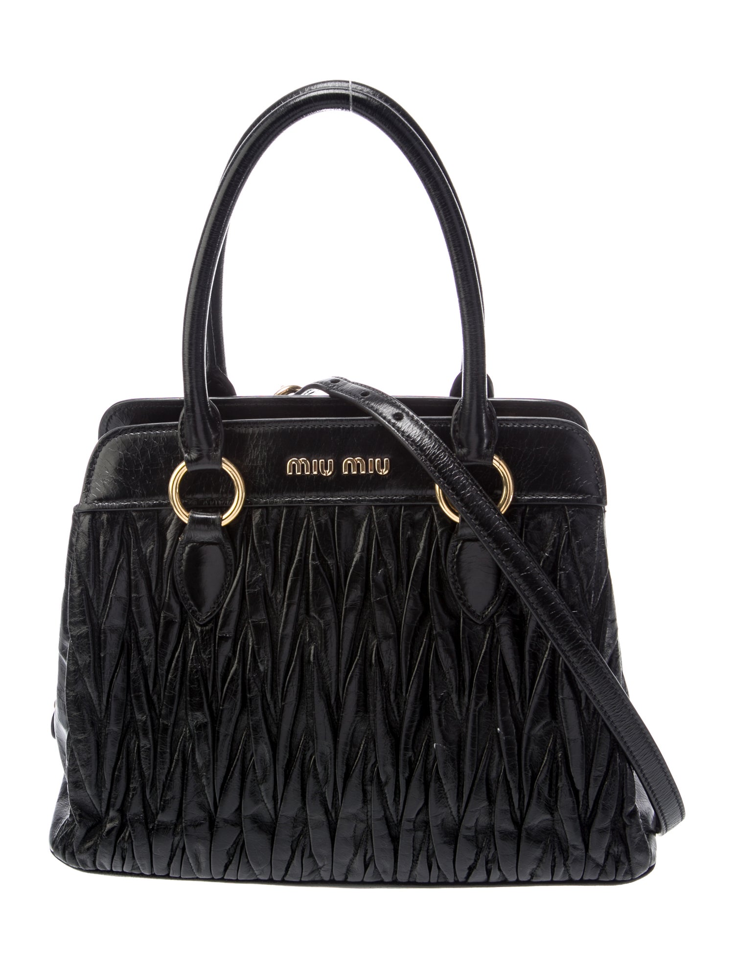 Miu Miu Lambskin Top Handle Bag