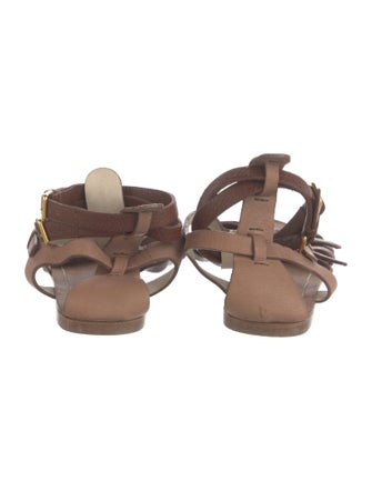 Miu Miu Leather Gladiator Sandals