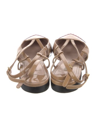 Miu Miu Patent Leather Slingback Flats