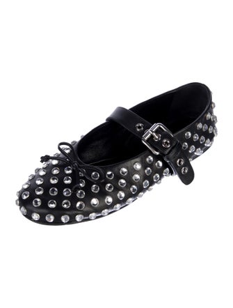 Miu Miu Leather Mary Jane Flats
