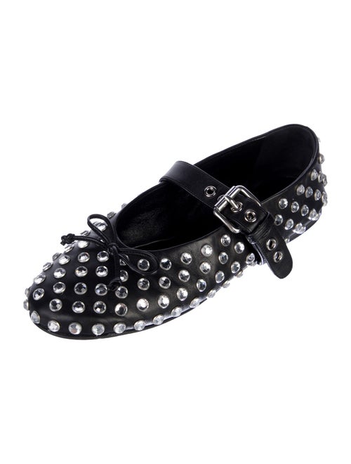 Miu Miu Leather Mary Jane Flats