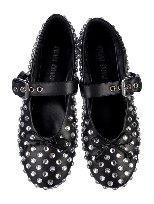 Miu Miu Leather Mary Jane Flats