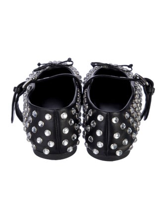 Miu Miu Leather Mary Jane Flats