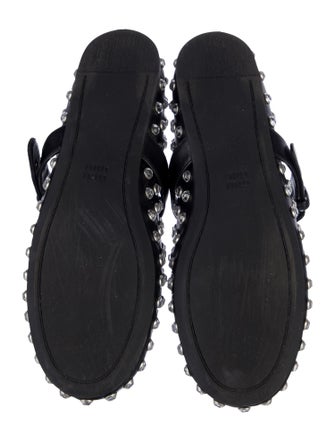 Miu Miu Leather Mary Jane Flats