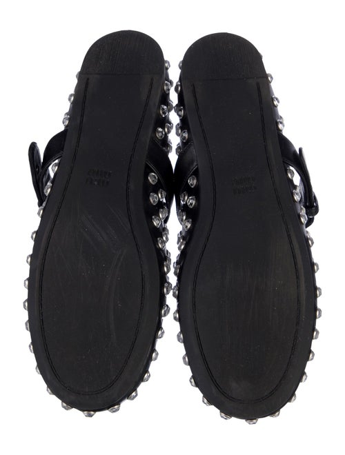 Miu Miu Leather Mary Jane Flats