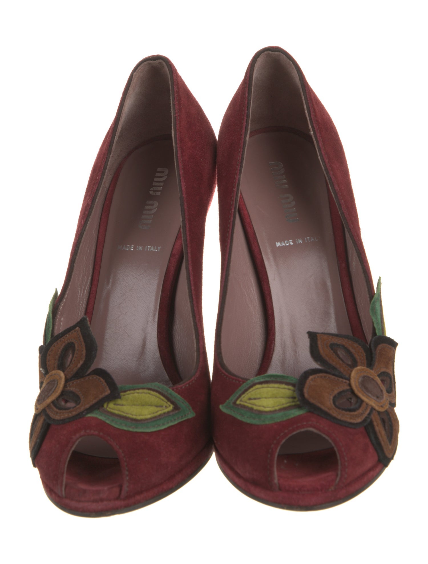 Miu Miu Suede Printed Pumps