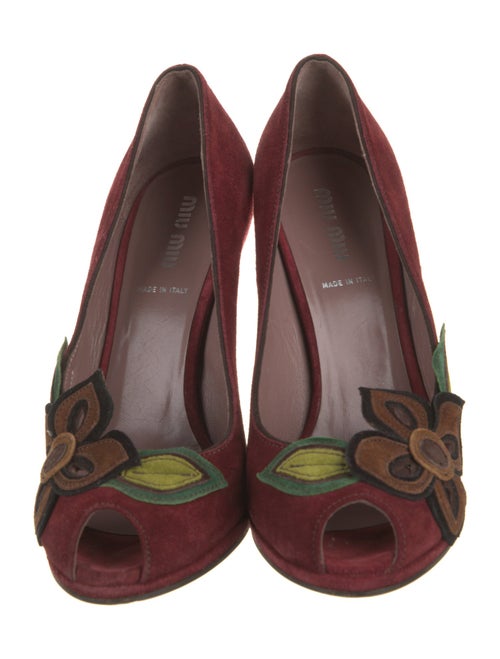 Miu Miu Suede Printed Pumps