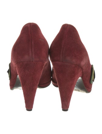 Miu Miu Suede Printed Pumps