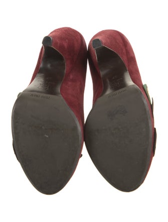 Miu Miu Suede Printed Pumps