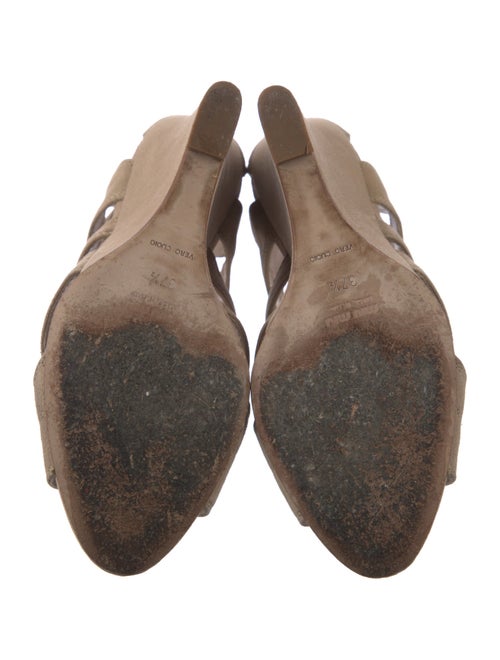 Miu Miu Suede Cutout Accent Sandals