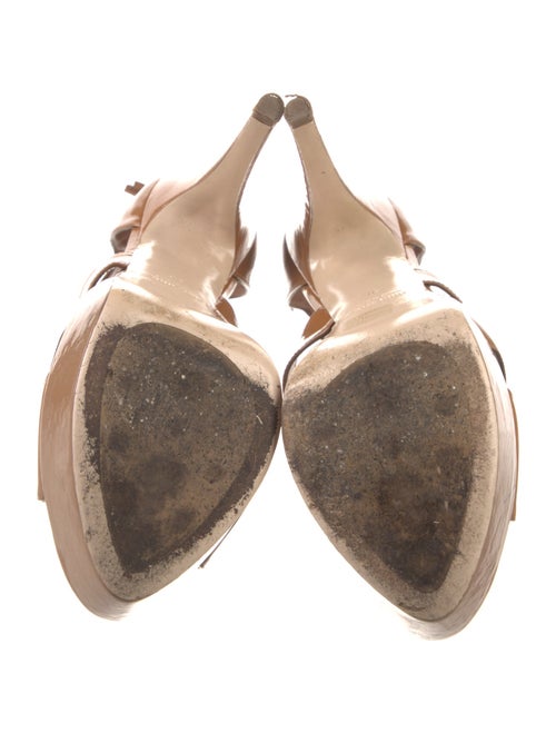 Miu Miu Patent Leather Cutout Accent D'Orsay Pumps