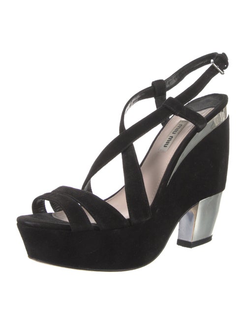 Miu Miu Suede Slingback Sandals