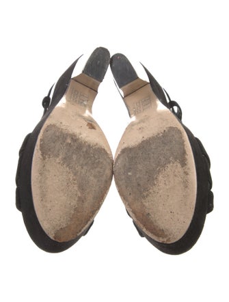 Miu Miu Suede Slingback Sandals