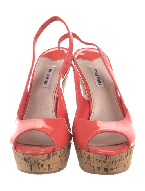 Miu Miu Patent Leather Slingback Pumps