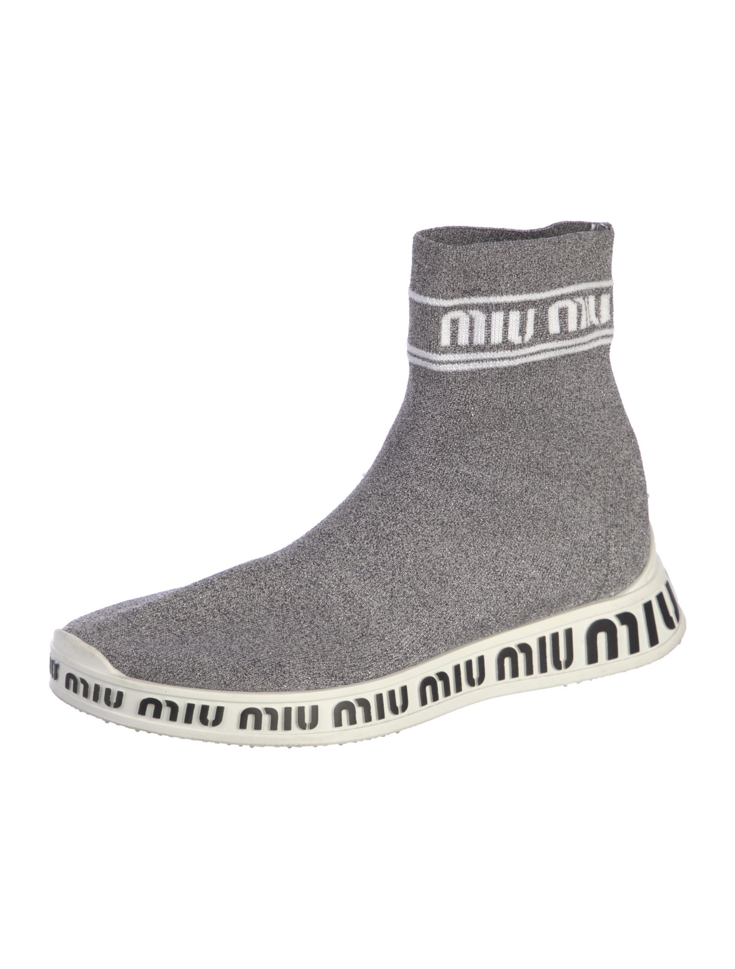 Miu Miu Printed Sock Sneakers
