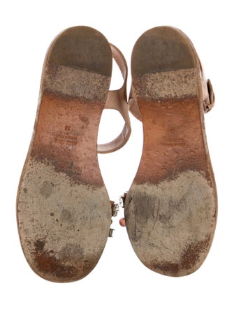 Miu Miu Leather Crystal Embellishments Slides