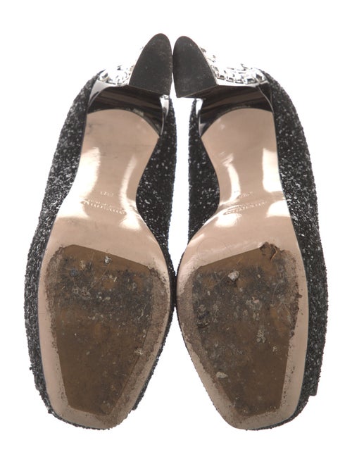 Miu Miu Glitter Animal Print Pumps