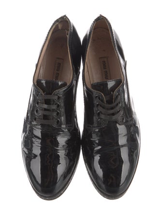 Miu Miu Patent Leather Crystal Embellishments Sneakers