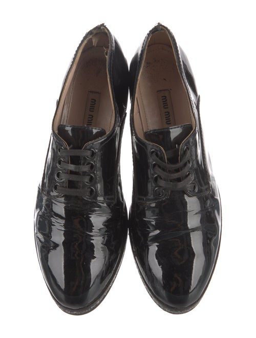 Miu Miu Patent Leather Crystal Embellishments Sneakers