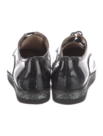 Miu Miu Patent Leather Crystal Embellishments Sneakers