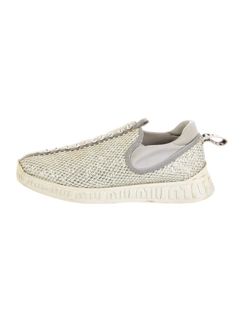 Miu Miu Rubber Glitter Accents Sneakers