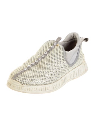 Miu Miu Rubber Glitter Accents Sneakers