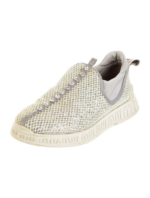 Miu Miu Rubber Glitter Accents Sneakers
