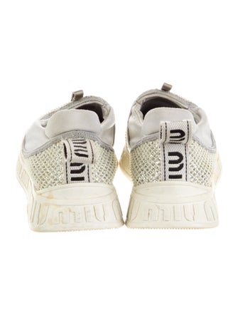Miu Miu Rubber Glitter Accents Sneakers